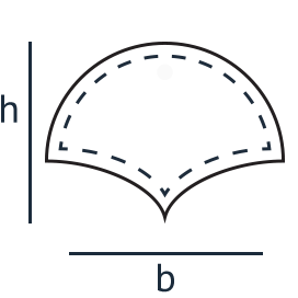 halbkreis spitz